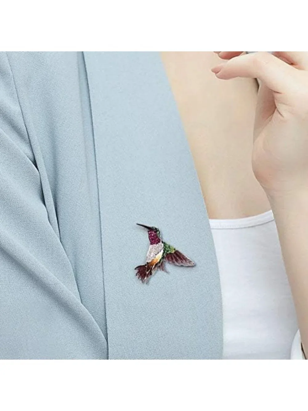 925 Sterling Silver Enamel Brooch Pin for Women - Elegant Jewelry Accessory